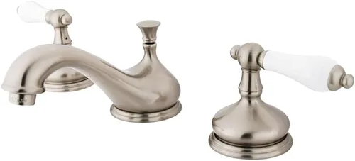Vista 7 de Kingston Brass KS1167PL Grifo de baño extendido de 8 pulgadas, latón cepillado
