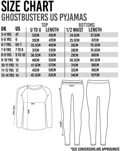 Vista 2 de Ghostbusters Pijama para niños con estampado de monstruos gris de longitud larga
