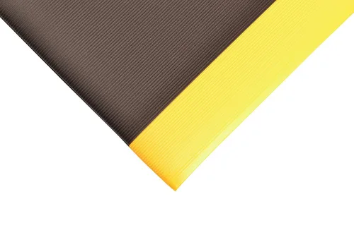 Vista 8 de Notrax - 413S0023BL NoTrax 413 Blade Runner Safety/Anti-Fatigue Mat con esponja de PVC Dyna-Shield, 2' ancho x 3' largo x 1/2" grosor, negro
