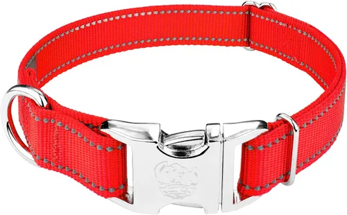 Vista 11 de Country Brook Petz - Collar para perro de nailon reflectante negro de alta calidad, pequeño