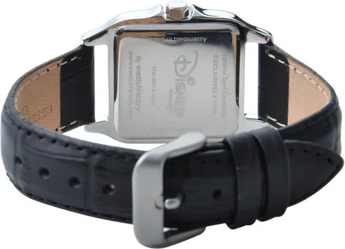Vista 2 de Disney Reloj analógico cuadrado de cuarzo para adultos Negro Reloj cuadrado Mickey