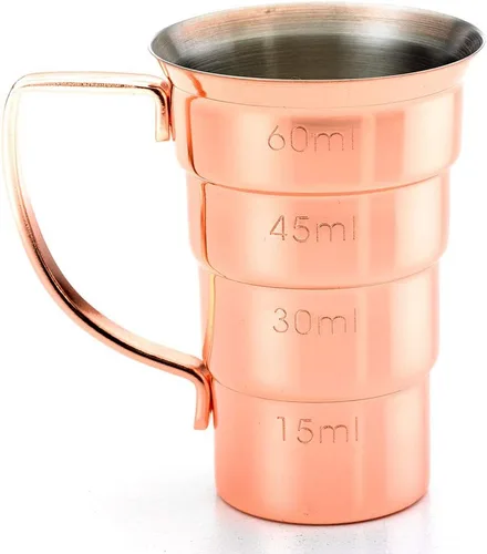 Vista 4 de Barfly M37108CP Jigger, 2 onzas, cobre con mango