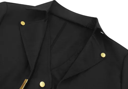Vista 3 de AIEOE Chaquetas Steampunk para hombre, estilo gótico, para cosplay, manga larga, medievales, tallas XS-XXL