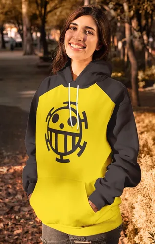 Vista 3 de Sudadera con capucha de anime Trafalgar Law Luffy, disfraz de cosplay