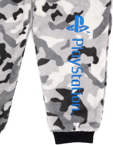 Vista 6 de PlayStation Onesie Boys All In One Camo Game Kids, gris