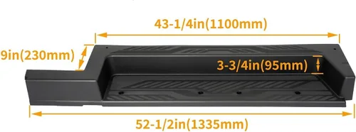 Vista 3 de KUAFU Protector de umbral de puerta compatible con Ford Transit-150 Transit-250 Transit-350 Transit-350 HD E-Transit 2015-2025, repuesto