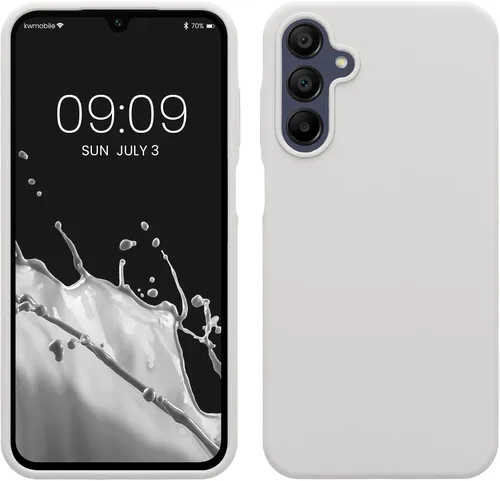 Vista 291 de kwmobile Funda Compatible con Samsung Galaxy A14 5G - Funda de teléfono de TPU y silicona con acabado suave - Verde Lima