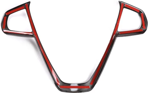 Vista 8 de Cubierta del marco del volante de automóvil ABS para BMW Serie 3 Serie 5 Serie 7 Serie 6 GT X3 X5 X7 G01 G05 G07 G20 G30 G11 Luxury 2019-2020 Negro