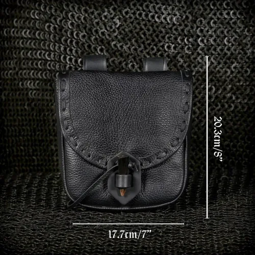Vista 6 de Mythrojan Bolsa para cinturón Renacentista accesorios para disfraz LARP bolsa para cosplay