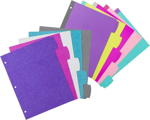 Vista 4 de Avery Big Tab Divisores reversibles de moda, colores surtidos, juego de 5 pestañas (24928)