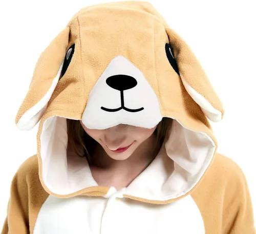 Vista 8 de III HHONS Onesies - Pijama de animales para mujereshombres, disfraz de adulto, Halloween, cosplay, ropa de dormir de Navidad para adolescentes