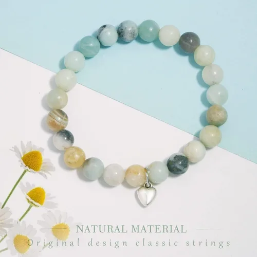 Vista 5 de Regalos para mujeres, pulsera curativa de piedra natural, regalos inspiradores para mujeres, adolescentes y niñas