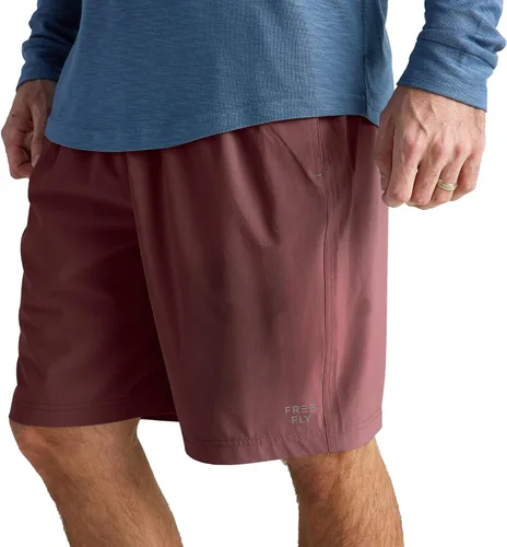 Vista 11 de Free Fly Pantalones cortos Breeze para hombre, entrepierna de 8 pulgadas, de secado rápido, ligeros, con protección solar UPF 50+