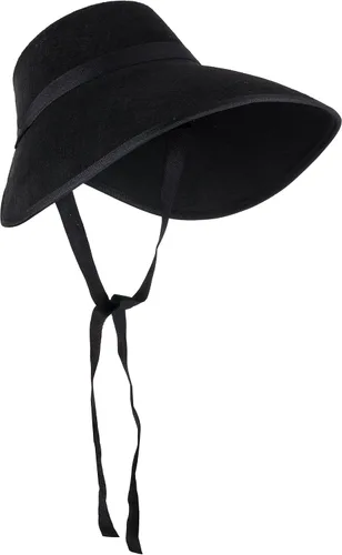 Vista 3 de Tigerdoe Paquete de 2 gorros negros Gorro victoriano Gorro de fieltro Sombrero medieval para mujer