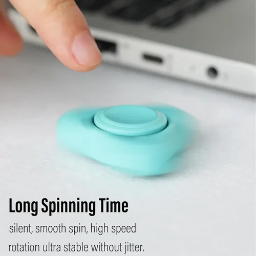 Vista 4 de FREELOVE Spinner de metal premium para adultos, giratorio silencioso pesado de acero inoxidable con rodamiento de precisión, pequeño juguete
