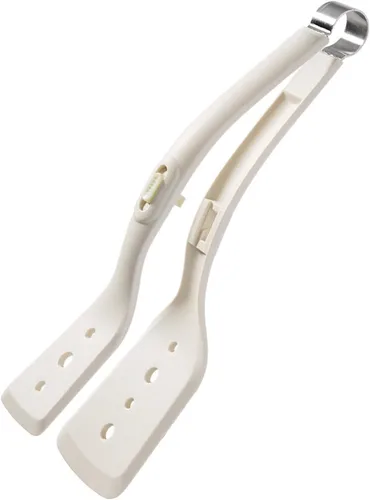 Vista 11 de Espátula y pinzas de silicona 2 en 1, espátula multiusos de 11.6 pulgadas, herramienta de cocina de cocina para voltear pescado, filete, panqueques
