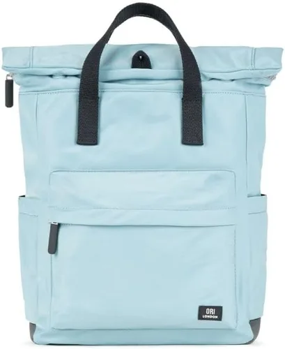 Vista 13 de ORI LONDON Mochila Rolltop para hombre y mujer - Mochila de viaje mediana de nailon para portátil y accesorios - The Canfield, Palta, Mediana