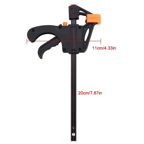 Vista 7 de Abrazadera, Asixx - 4 abrazaderas de trinquete de 4 x 8 pulgadas, mini abrazadera para carpintería, kit de herramientas manuales de bricolaje