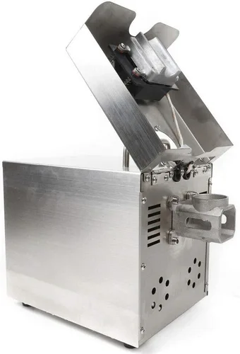 Vista 4 de Máquina de la prensa de aceite, exprimidor caliente frío inoxidable de la prensa de la máquina eléctrica de la prensa del aceite 610W