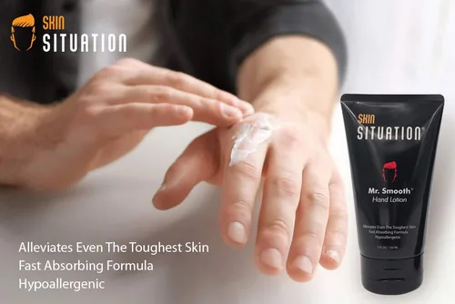 Vista 7 de Mr. Smooth - Loción de manos para hombres Crema curativa gruesa que repara manos ásperas y secas agrietadas y alivio de la piel. Hipoalergénico