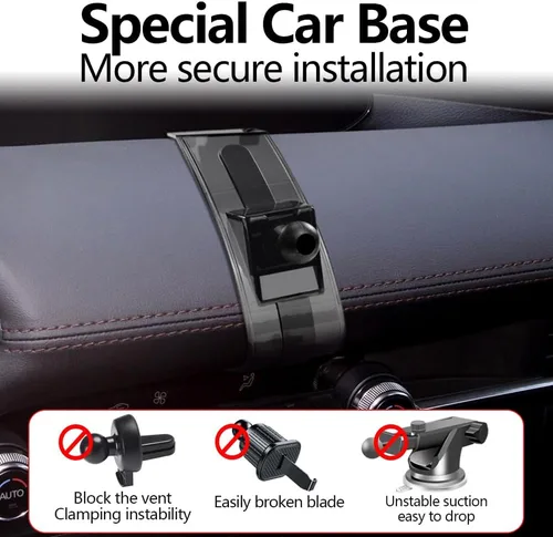 Vista 7 de Soporte de teléfono de coche para Mazda 3 2019 2020 2021 2022 2023 2024 2025 2026 Mazda 3 Accesorios de automóvil, decoración interior, soporte