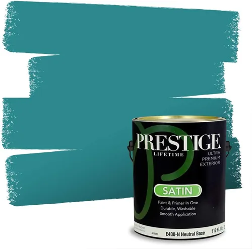 Vista 49 de PRESTIGE Pintura exterior e imprimación en uno, Apalaches, plano, 1 galón