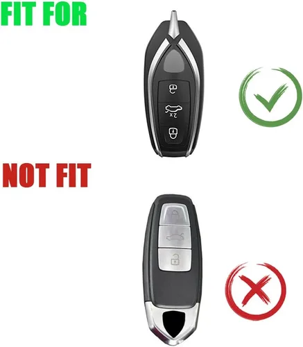 Vista 2 de Funda protectora de aleación de aluminio para llavero compatible con Lamborghini URUS 2021-2022 (negro)