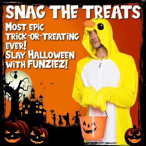 Vista 2 de Adult Onesie Halloween Costume - Animal and Sea Creature - Plush One Piece Cosplay Suit for Adults, Women and Men FUNZIEZ!