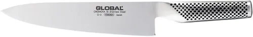 Vista 3 de Global Cuchillos - Cuchillo de chef de 8" (G-2) con afilador de cuchillos de 220/GB