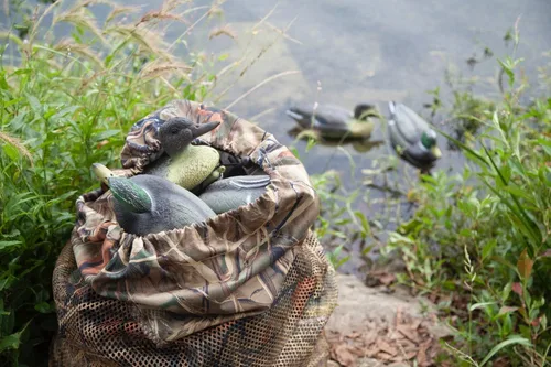 Vista 7 de Bolsa de malla para caza de aves acuáticas de pato ganso pavo, con correas ajustables