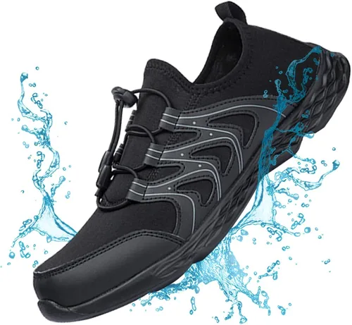 Vista 8 de deenor Zapatos de agua de secado rápido para hombre, ligeros deslizamientos en zapatos deportivos para caminar