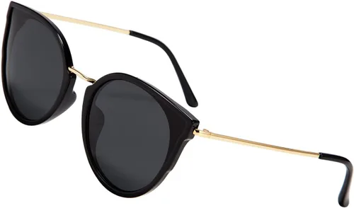 Vista 3 de FEISEDY Gafas de sol polarizadas vintage de ojo de gato para mujer, gafas de sol redondas de gran tamaño, antirreflejos B7000