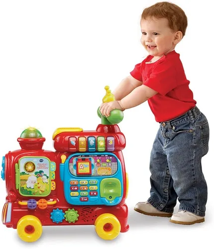 Vista 5 de VTech Sit-to-Stand Nuevo Tren del Alfabeto, Rojo