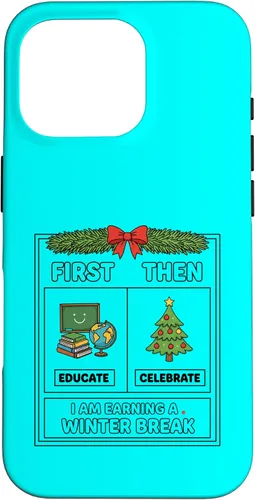 Vista 20 de Literary Teacher First Then Educate Celebrate I Am Earning Case for iPhone 17