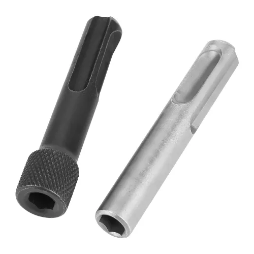 Vista 9 de Adaptador de enchufe de acero SDS Plus de 3 piezas, accesorios de herramientas eléctricas de extensión hexagonal de enchufe SDS de 2 piezas