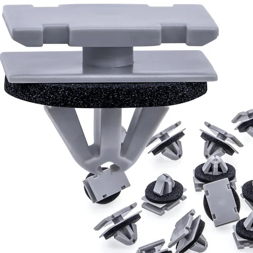 Vista 10 de Rexka 10 clips de moldeo de rueda basculante 19352782 68172491AA compatibles con GM Chevrolet GMC Cadillac Jeep Cherokee Compass Grand Cherokee