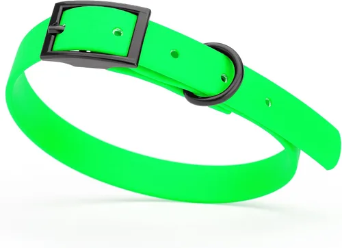 Vista 18 de Dogline Biothane - Collar impermeable para perro con hebilla de liberación rápida, resistente cincha de nailon recubierta con resistente y a prueba