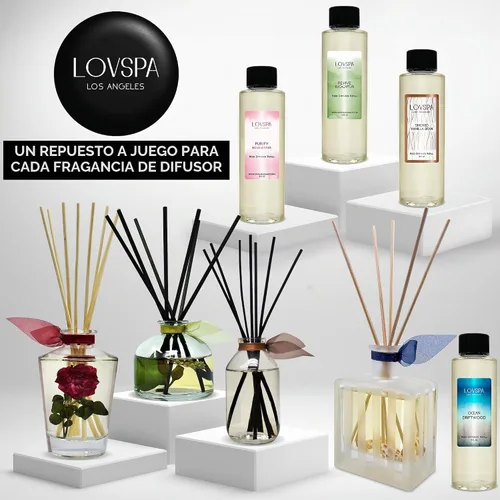 Vista 6 de Set de difusor de cañas, difusor de aceite perfumado con aroma a ámbar romántico y varillas, accesorios de fragancia para el hogar para decorar