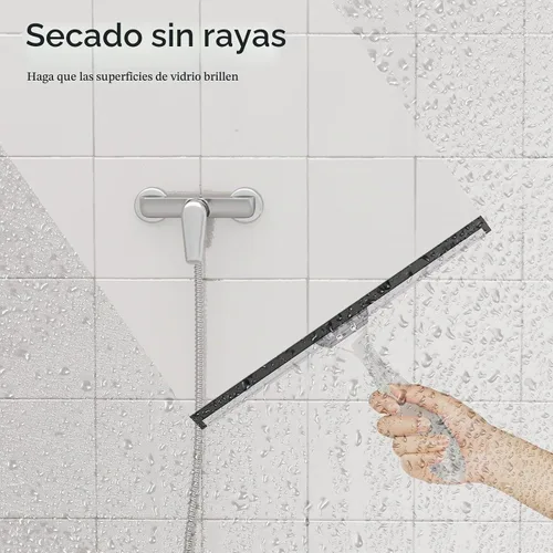 Vista 4 de AmazerBath Escobilla de goma para puerta de cristal de ducha, 10 pulgadas Transparente