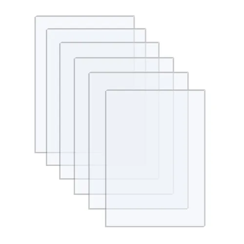 Vista 8 de Paquete de 10 hojas acrílicas de 4 x 6 a 0.043 pulgadas de grosor, hojas de plexiglás extruidas transparentes para manualidades, marcos de fotos