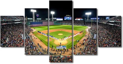Vista 90 de Arte para pared, lienzo para estadio deportivo, arte para pared, diseño de campo de Wrigley en Chicago, pinturas de Chicago, impresiones sobre