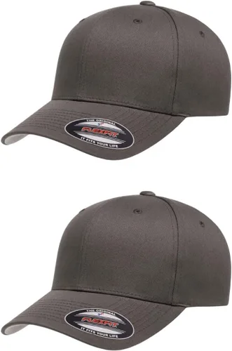Vista 44 de Flexfit 5001 - Gorra de béisbol de sarga de algodón, 6 paneles Negro
