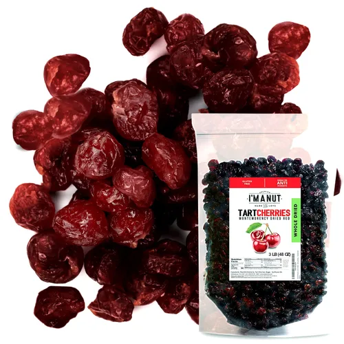 Vista 5 de Cerezas secas 1 LB (454g) Bolsa resellable, variedad Tart (agria) Montmorency - /endulzada
