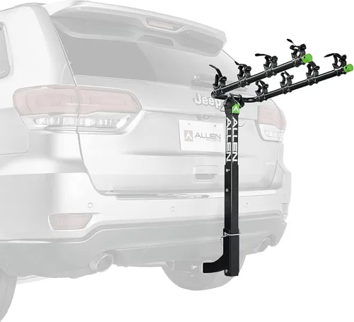 Vista 17 de Allen Sports Deluxe Soporte de enganche para 4 bicicletas (receptor de 2 pulgadas), color negro