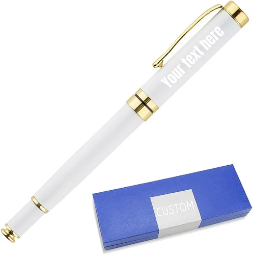 Vista 9 de Bolígrafos personalizados, el mejor juego de regalo de bolígrafo para hombres y mujeres, profesional, oficina ejecutiva, bonitos, bolígrafo negro