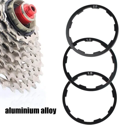 Vista 6 de Qii lu Freewheel espaciador para ciclos, espaciador de cubo de rueda de bicicleta, 3 piezas 0.039 in+0.059 in+0.079 in bicicleta volante hub