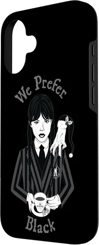 Vista 2 de iPhone 16 Wednesday We Prefer Black - Funda navideña
