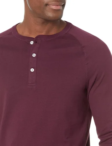 Vista 3 de Tienda Essentials - Camisa Henley de manga larga para hombre