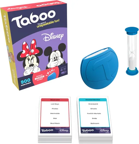 Vista 2 de Taboo: Edición Disney Juego de mesa de fiesta Juego temático de adivinar palabras en familia Mercancía oficialmente licenciada Juego para 2