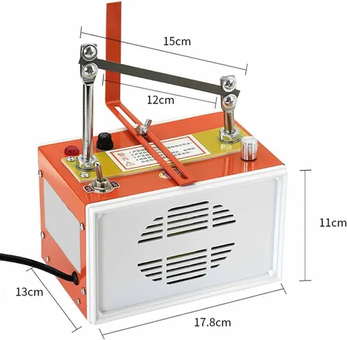 Vista 6 de Electric Rope Cutter, Hot Knife Bench Cutting Tool,Belt Straight Cutting, Adjustable Temperature,for Braided Fabric, Webbing, Ribbon